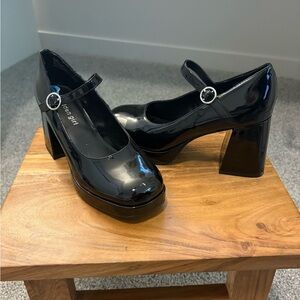 Madden Girl Black Mary Jane Heels